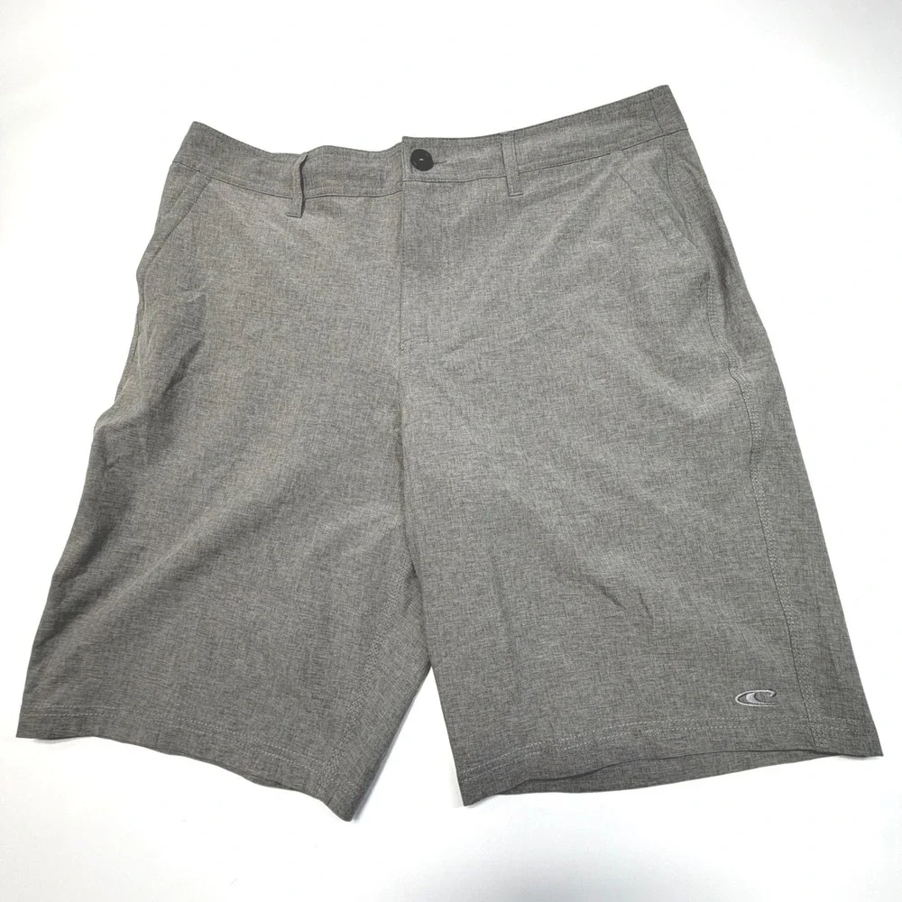 O'Neill Hybrid Shorts Men's 34 Gray Stretch Walkshort Chino - Picture 1 of 6